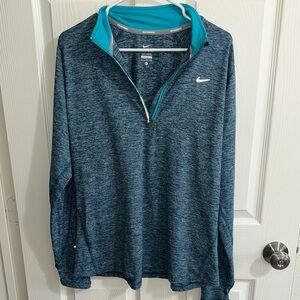 Nike Blue Quarter-Zip Men's Sweater